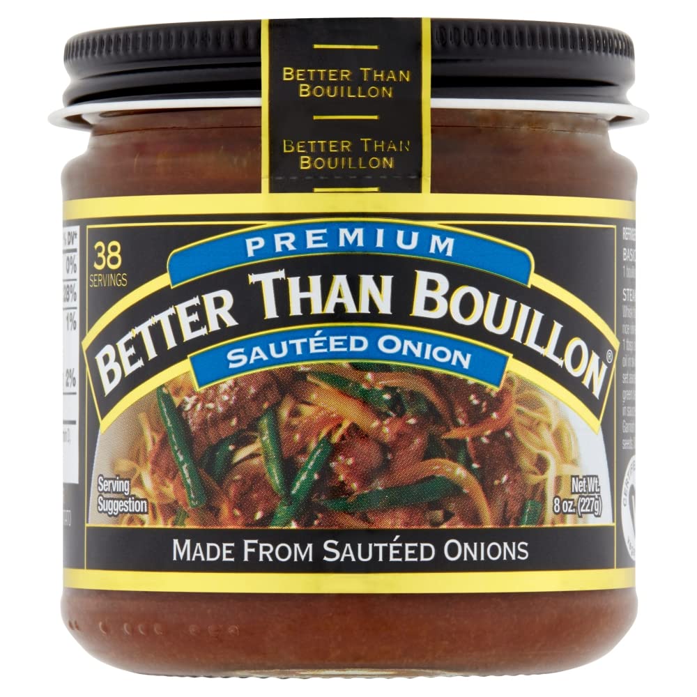 Better Than Bouillon Sauteed Onion Base pour enhances marinades