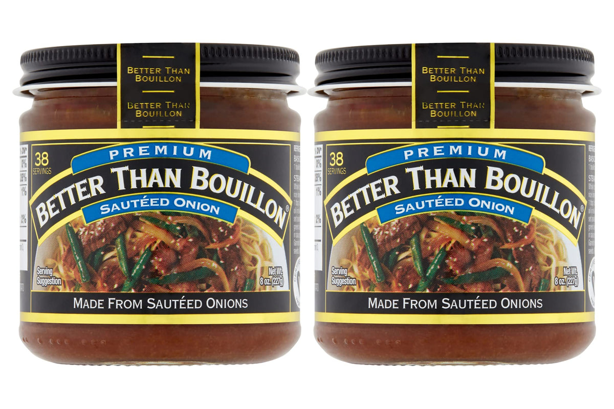 Better Than Bouillon Premium Sauteed Onion Base jar ready to flavor soups