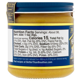 Better Than Bouillon reduced sodium vegetable base jar for versatile vegetarian dishes.