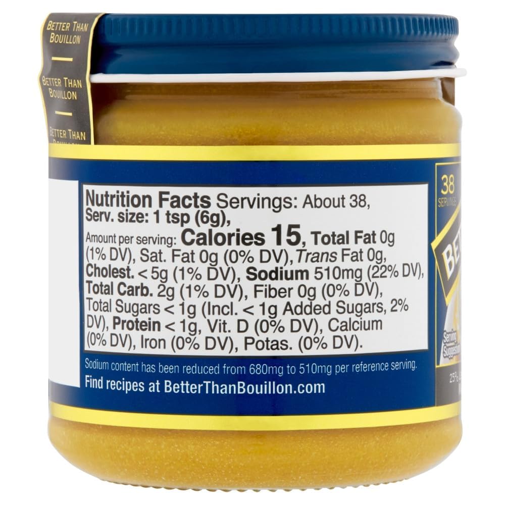 Better Than Bouillon roasted beef base jar delivers savory beef flavor for gravies and stews.