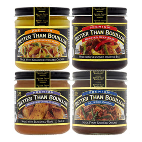 Better Than Bouillon roasted chicken base jar on shelf, ready to flavor soups