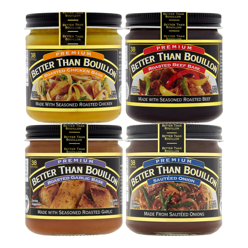 Better Than Bouillon roasted chicken base jar on shelf, ready to flavor soups