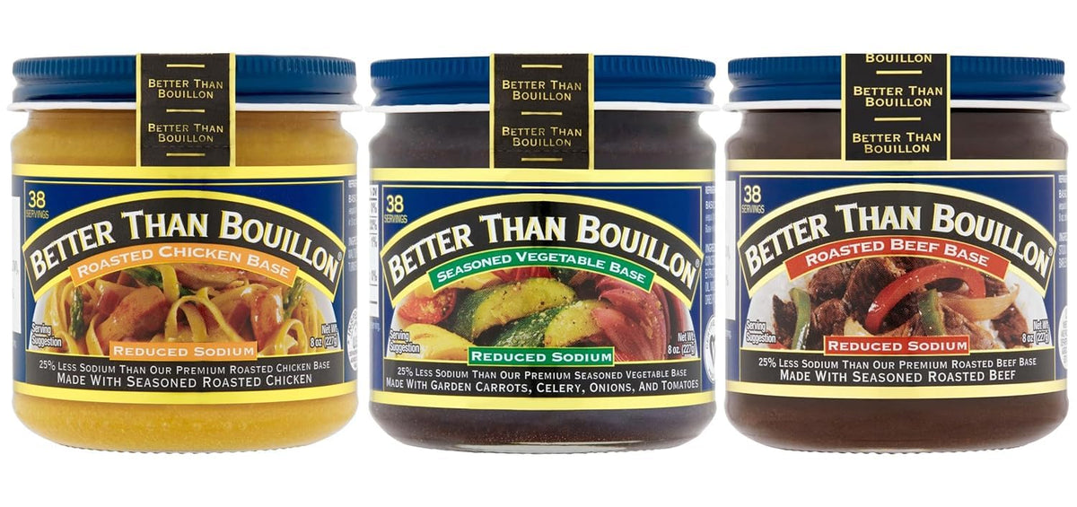 Better Than Bouillon roasted chicken base jar enhances weeknight flavor with quick, rich notes.