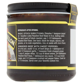 Better Than Bouillon roasted chicken base label; clear usage directions.