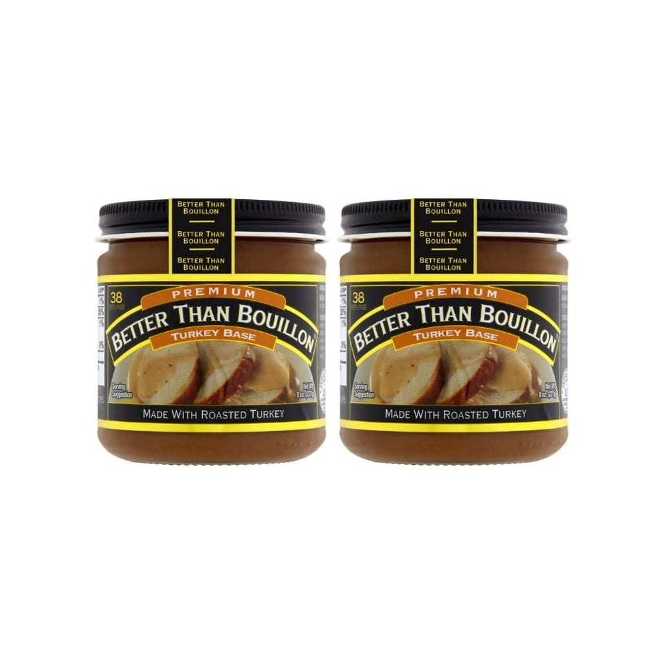 Better Than Bouillon Turkey Base jar offers rich, restaurant-style flavor at home.