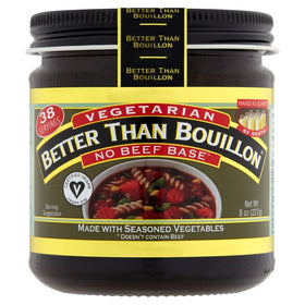 Better Than Bouillon Vegetarian Base glaze and marinade, adds depth to vegetables