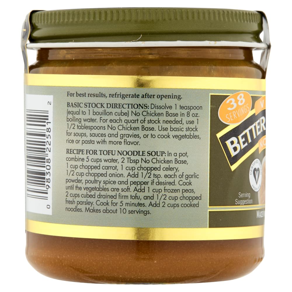 Better Than Bouillon Vegetarian No Chicken Base two-pack keeps pantry stocked.