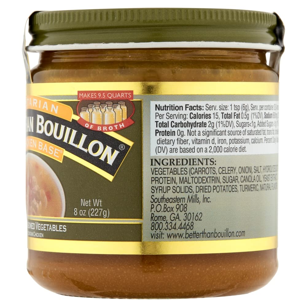 Better Than Bouillon Vegetarian No Chicken Base lets you control flavor.