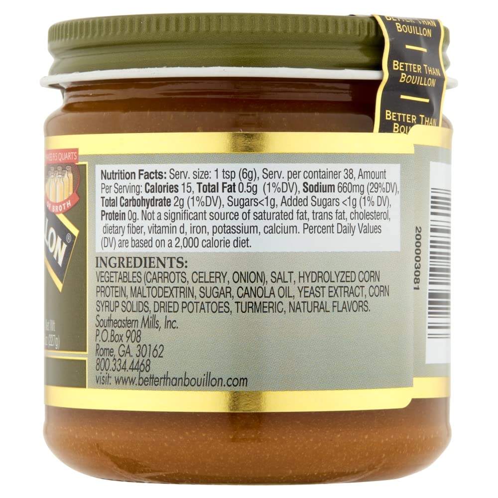 Better Than Bouillon Vegetarian No Chicken Base is vegan certified.