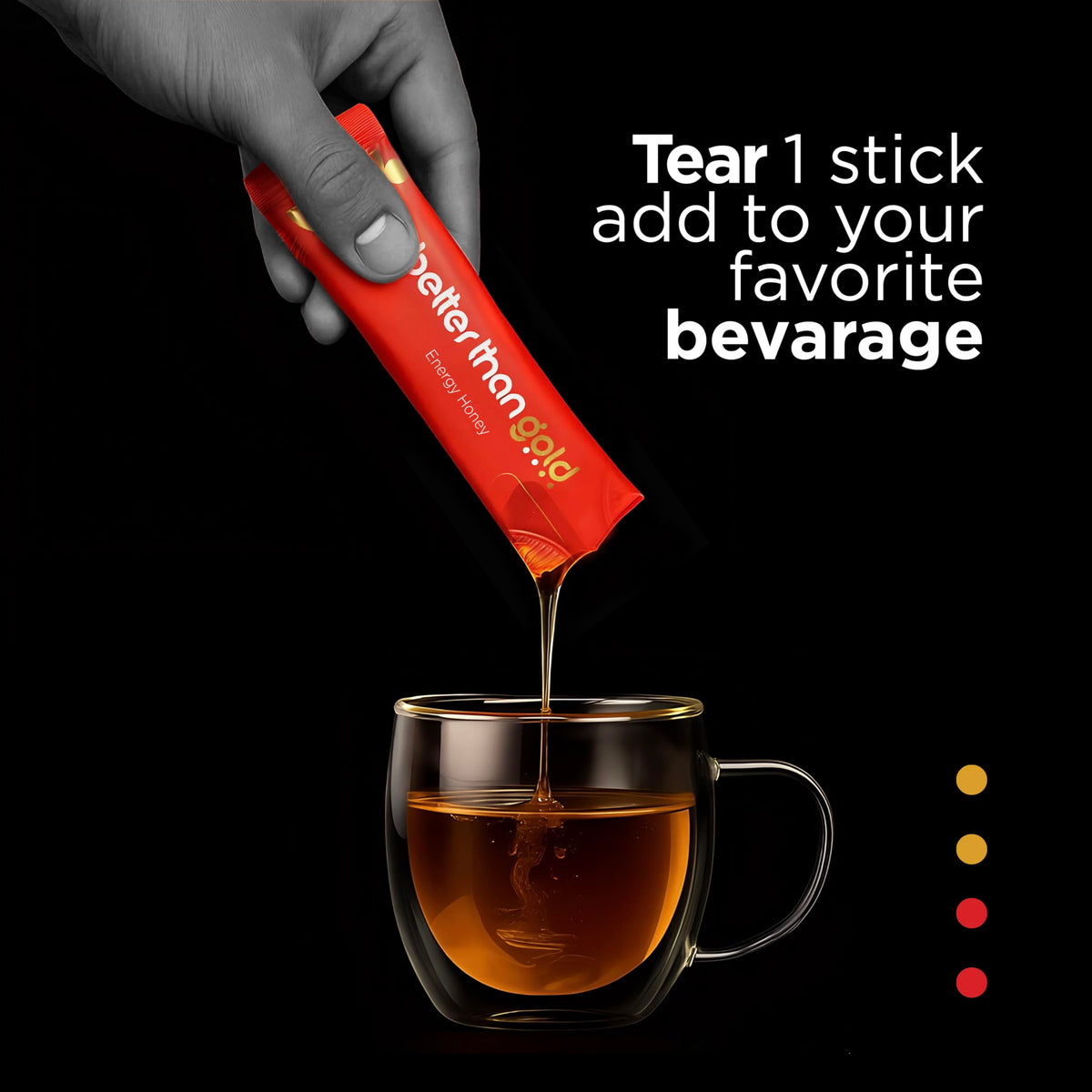 Better Than Gold 12-pack sachets for sustained stamina throughout the day.