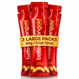 Better than Gold honey packets for men front pack view highlighting herbal blend for energy support.