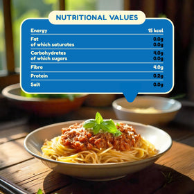 Better Than Noodles close-up of spaghetti texture with neutral aroma
