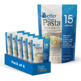 Better Than Noodles organic shirataki spaghetti pack front shows premium packaging for keto-friendly meals