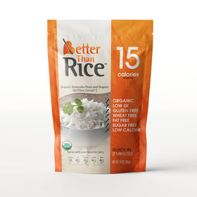 Better Than Noodles Shirataki Rice uncooked packets for easy pantry prep.
