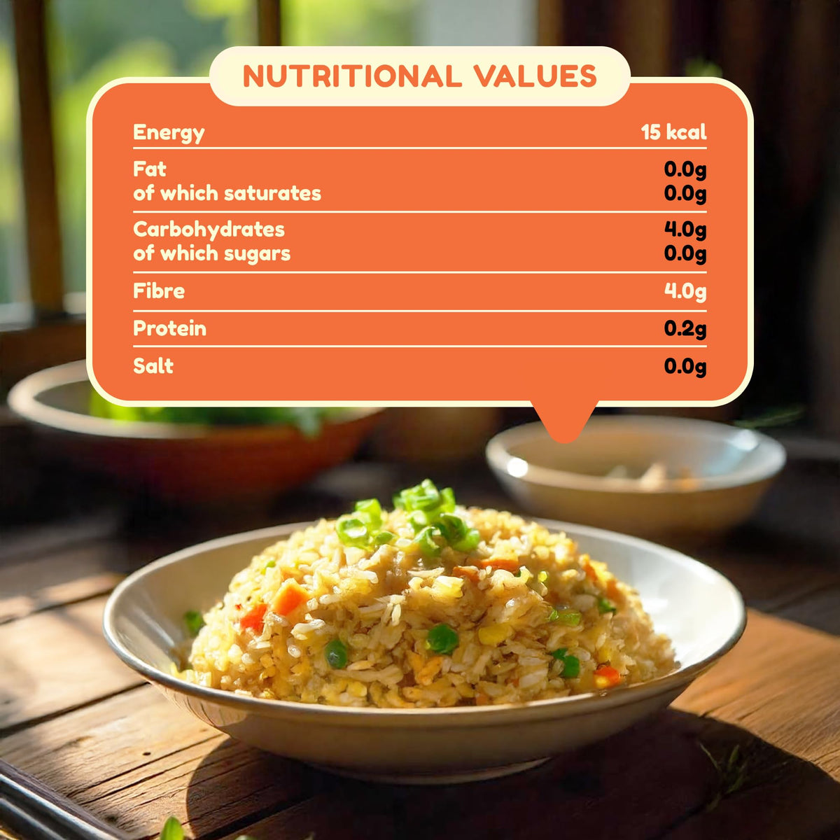 Better Than Noodles Shirataki Rice zero net carbs option for keto meals.