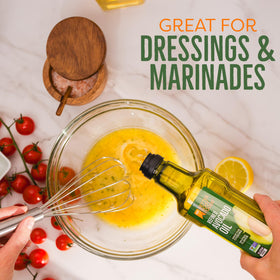 BetterBody Foods avocado oil on salad dish base for fresh, light dressings.