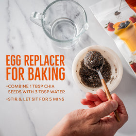 BetterBody Foods chia seeds used in baking for texture enhancer.