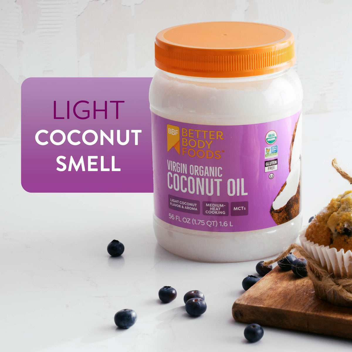 BetterBody Foods coconut oil perfect for stir-fries, sauté, and light coconut flavor.
