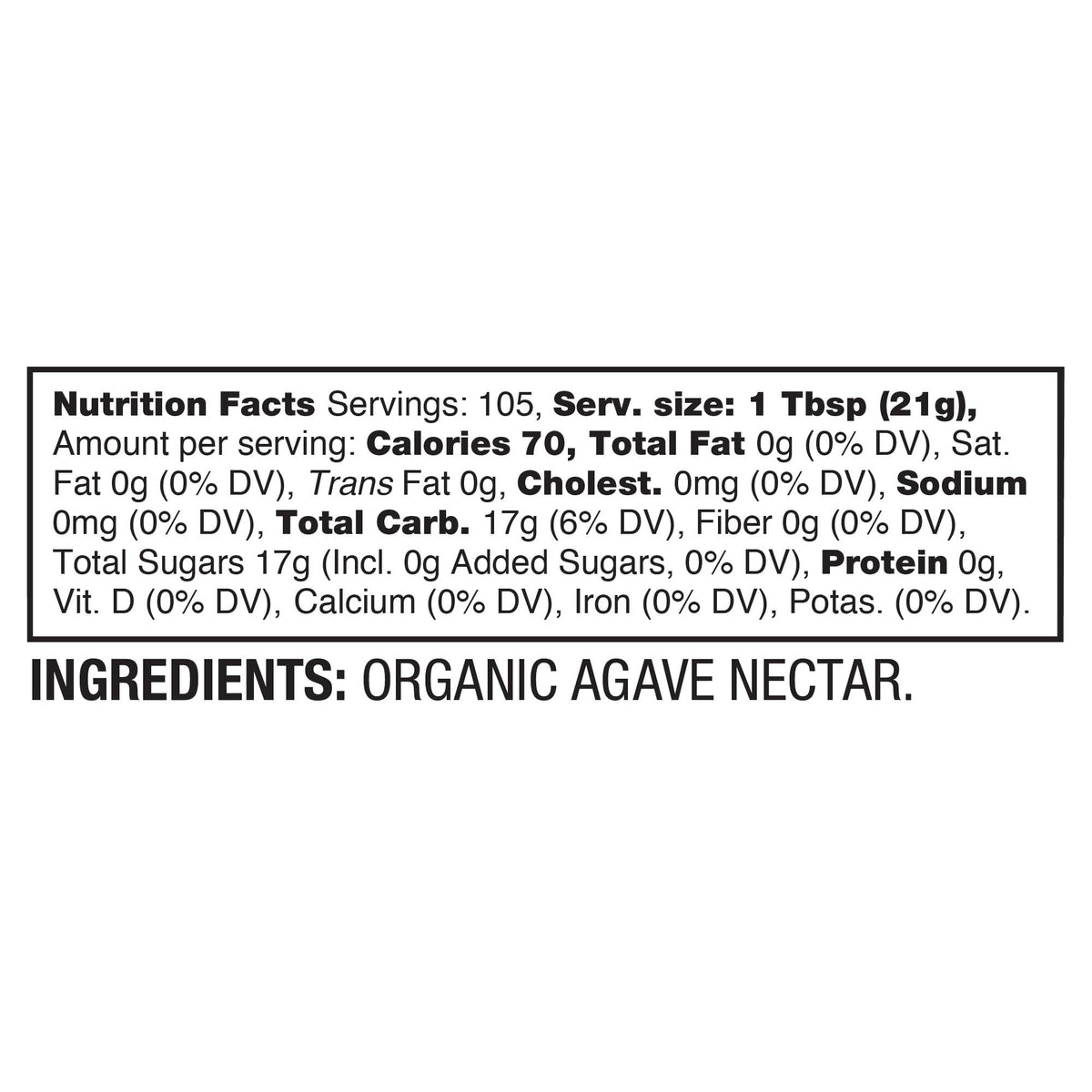 Close-up of organic agave nectar showing natural purity.