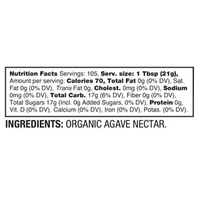 Close-up of organic agave nectar showing natural purity.