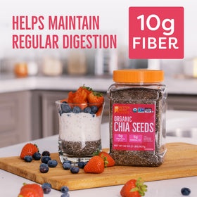 BetterBody Foods chia seeds in baking – egg substitute option for vegan recipes.