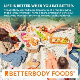 BetterBody Foods Organic Coconut Sugar packaged in a resealable container.