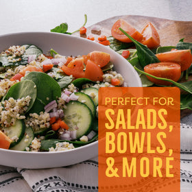 BetterBody Foods Quinoa as rice replacement for low glycemic meals.