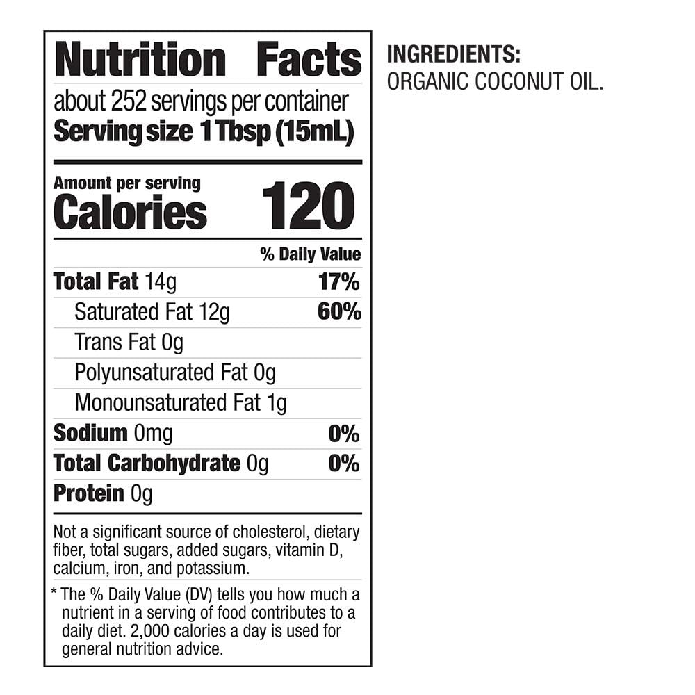 BetterBody Foods refined organic coconut oil deodorized from copra for neutral aroma