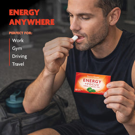 BetterGum close-up texture shows minty gum for refreshing alertness