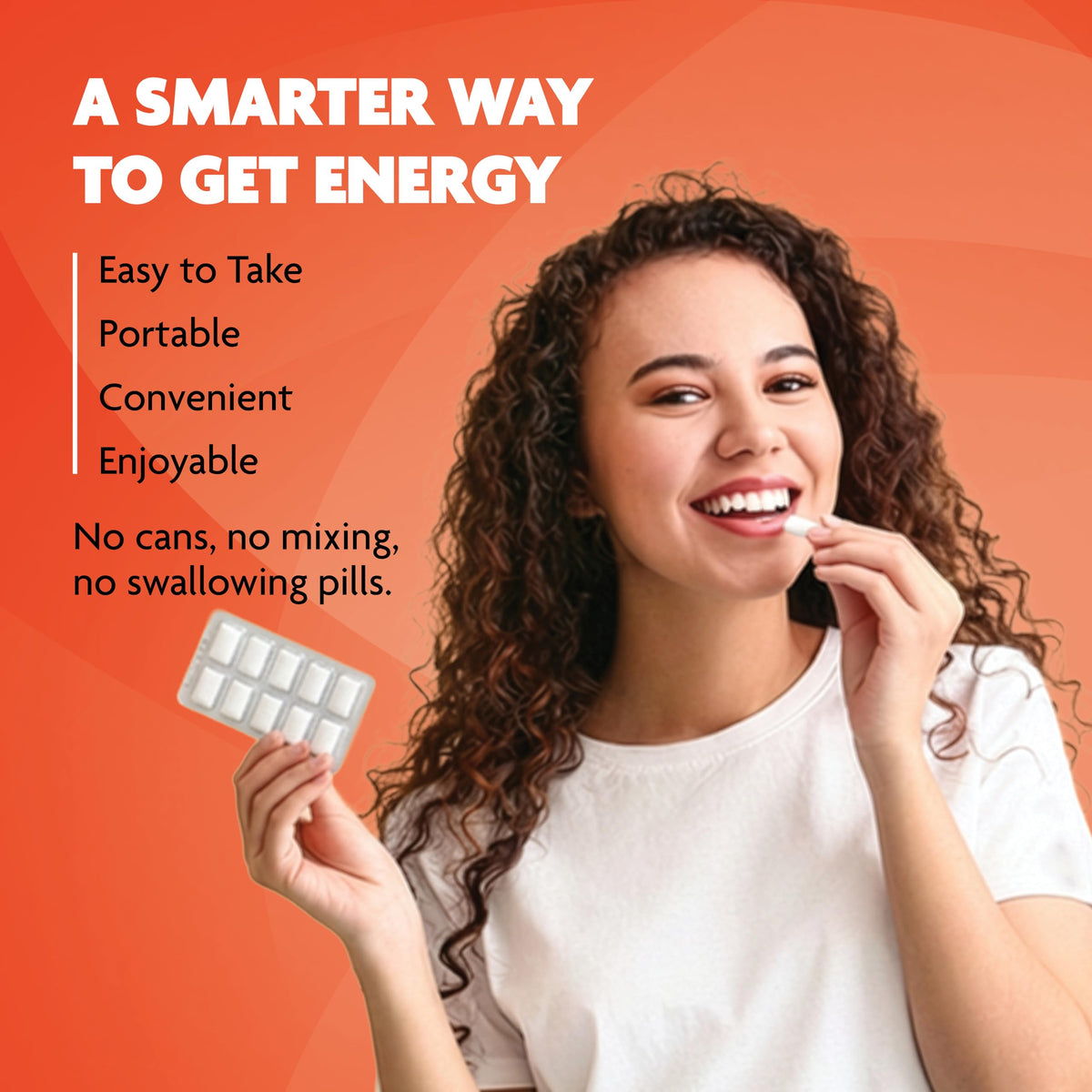 BetterGum packaging front view highlights convenient on-the-go energy support