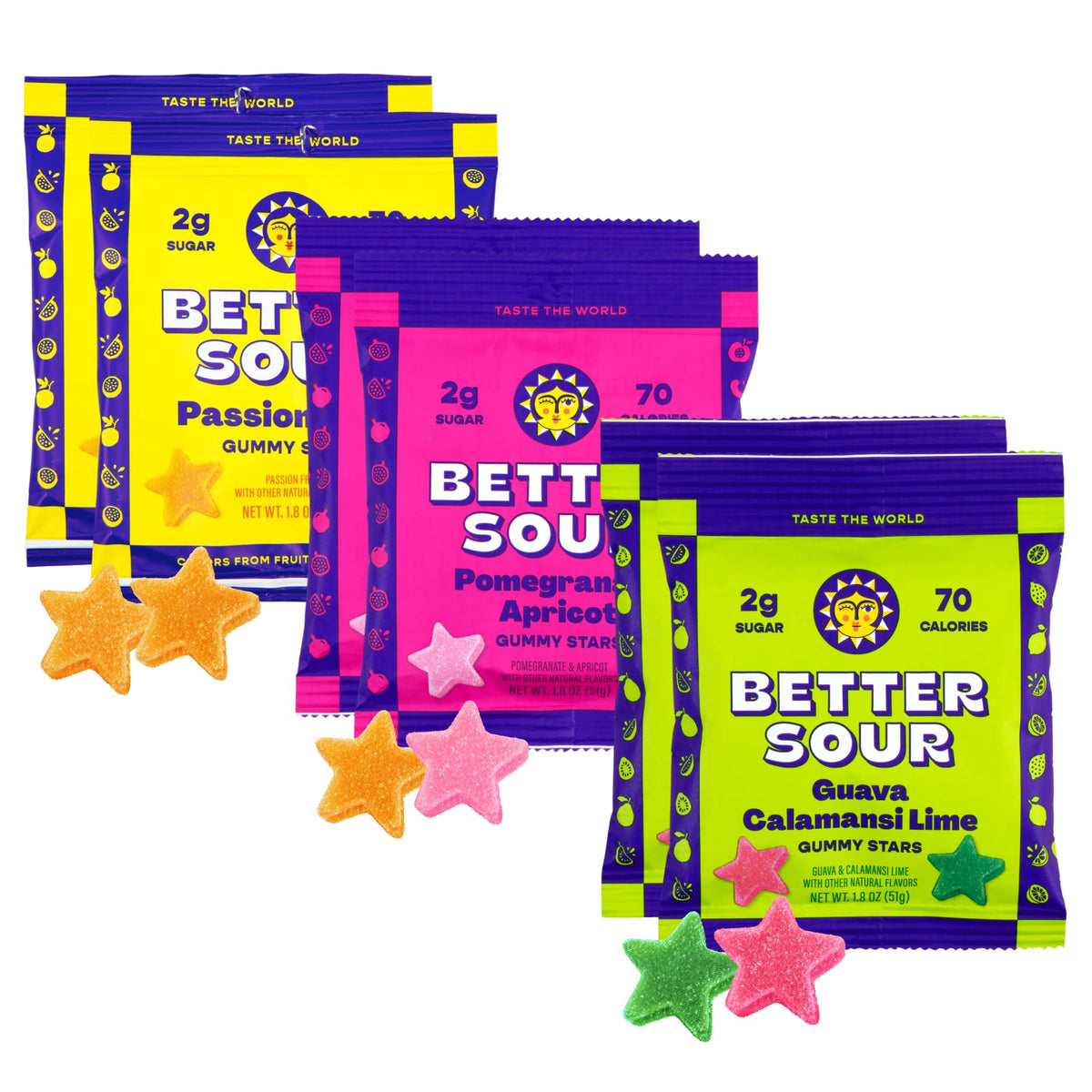 Better Sour Guava Calamansi stars on a plate showcase bold vegan flavor.