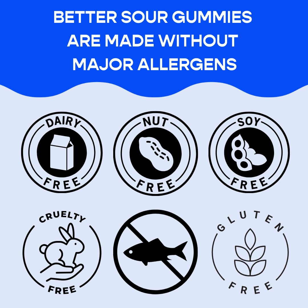 Better Sour on-the-go snack bag demonstrates portable candy for school or work.