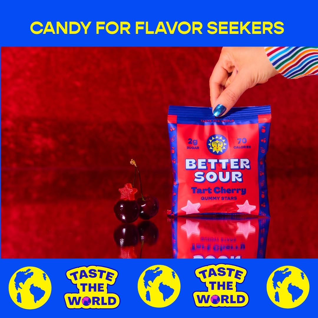 Better Sour Tart Cherry Candy, USA-made with CIA chefs, delivering gourmet flavor.