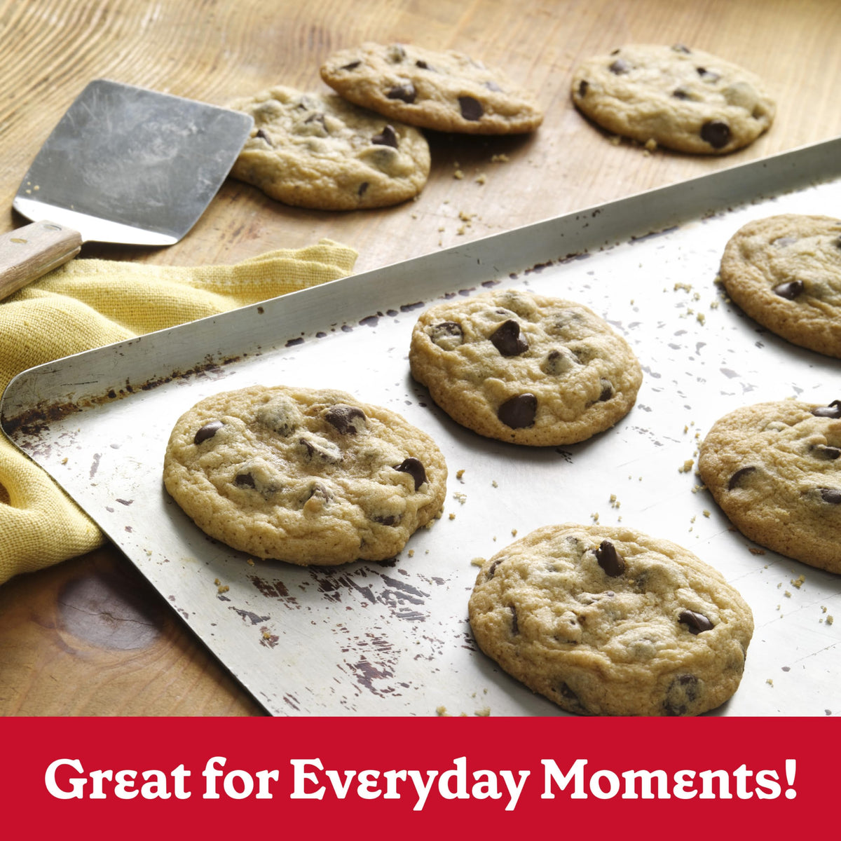 Betty Crocker cookie dough portioning for easy drop-and-bake prep.
