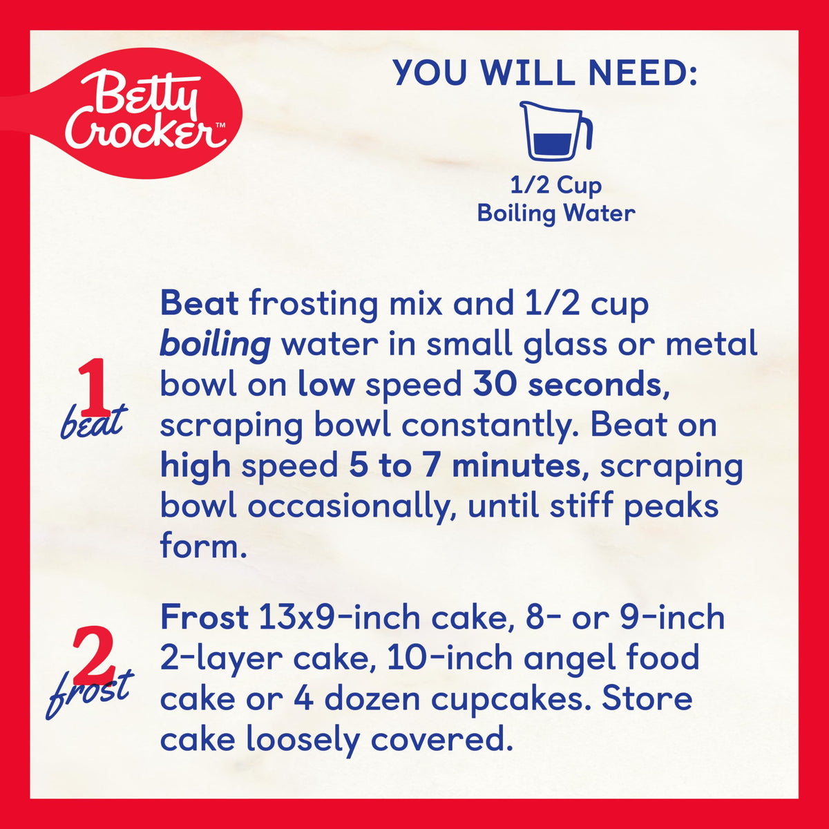 Betty Crocker cupcakes with frosting ready to enjoy