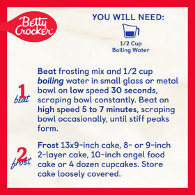 Betty Crocker cupcakes with frosting ready to enjoy