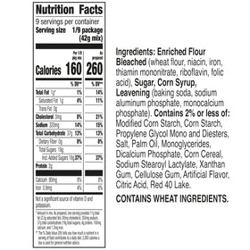 Box shows ingredients overview for Betty Crocker Cherry Chip Cake Mix.