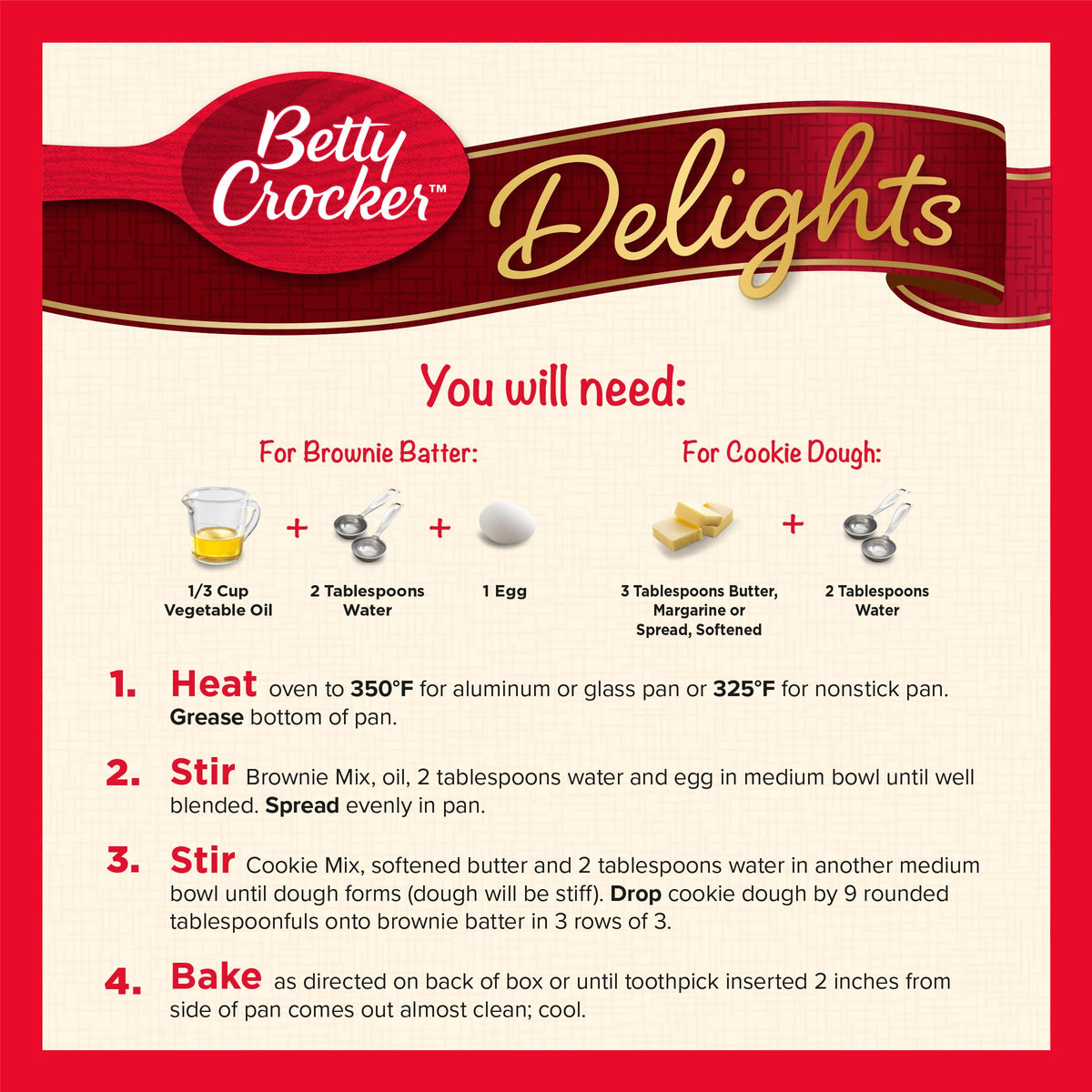 Betty Crocker Delights bars after slicing, easy serving for gatherings.