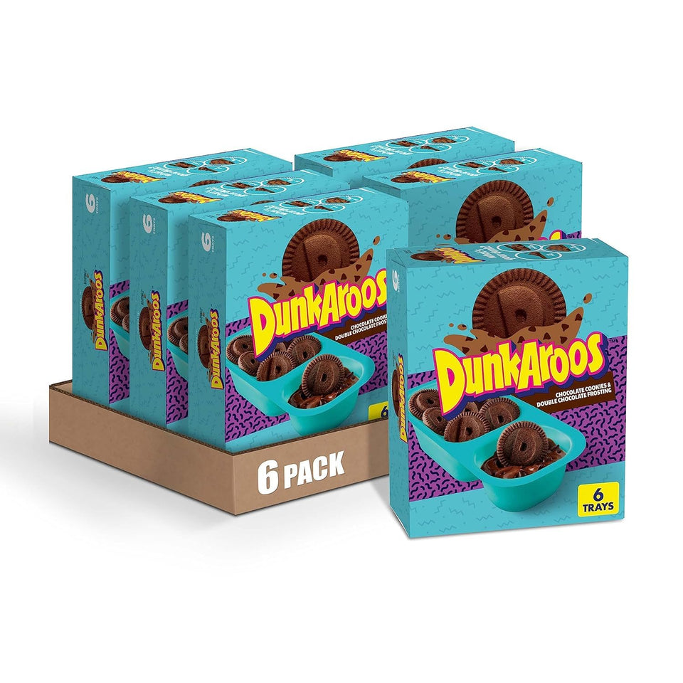Betty Crocker Dunkaroos chocolate cookies, cookie-dunk on-the-go