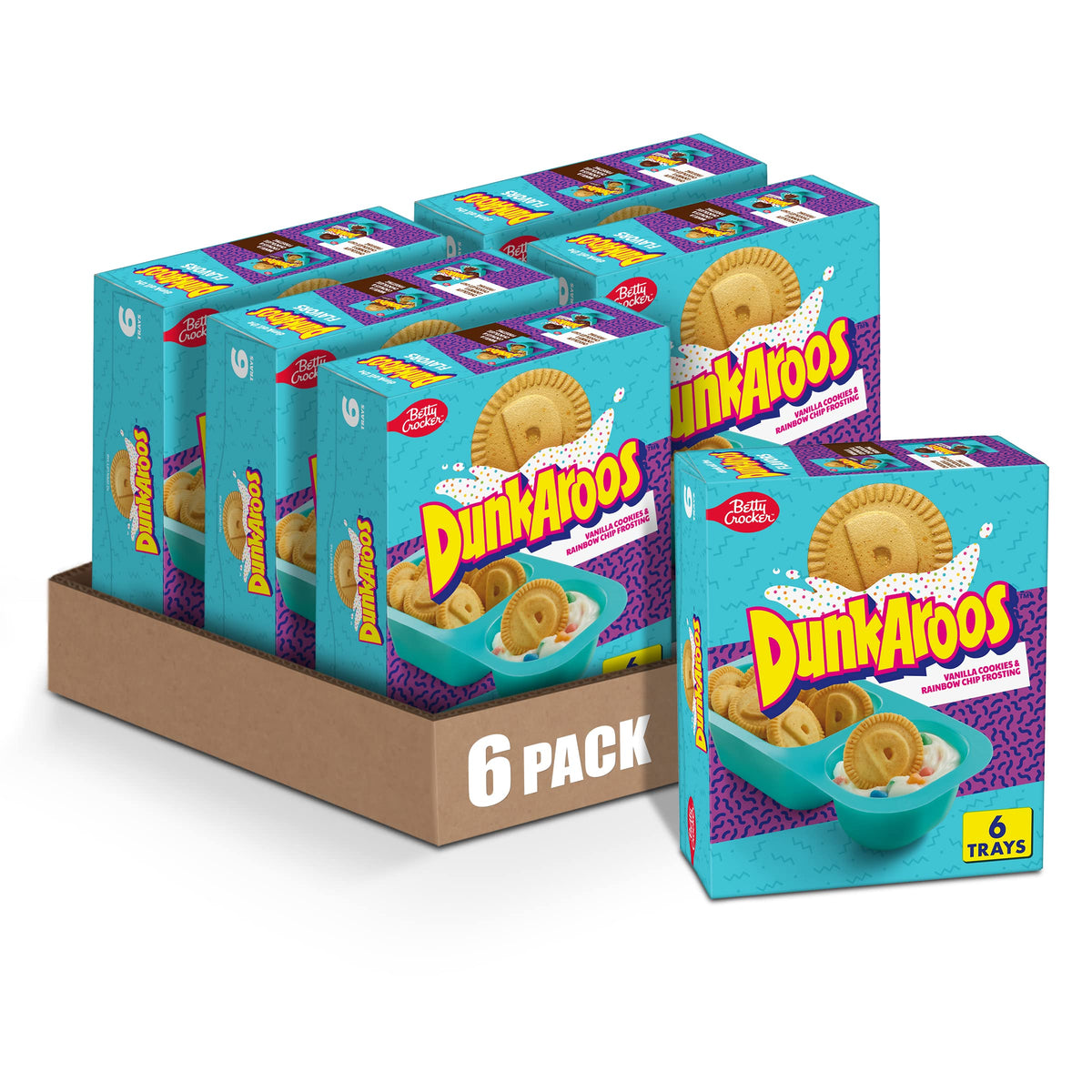 Betty Crocker Dunkaroos vanilla cookies ready for dipping and sharing.