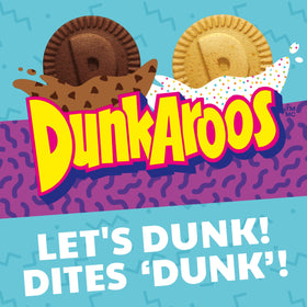 Betty Crocker DunkAroos vanilla frosting with rainbow sprinkles for dipping