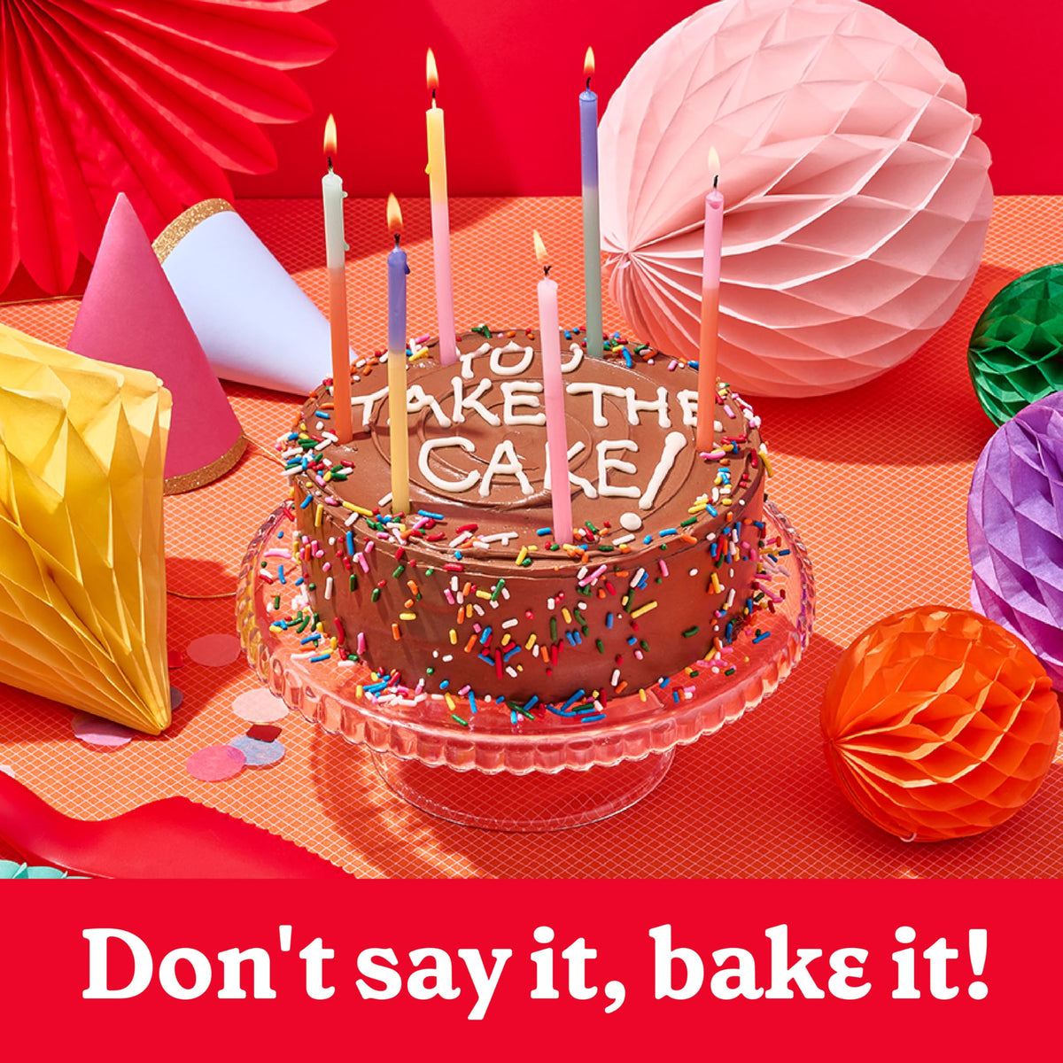 Betty Crocker cake mix box on counter for easy home baking.