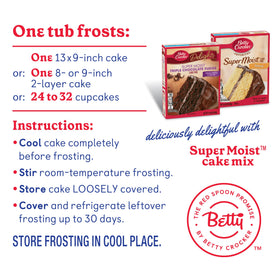 Betty Crocker frosting decorating with sprinkles for a festive look