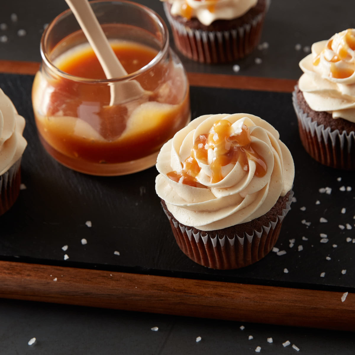 Betty Crocker frosting spread on cupcakes with light, airy texture