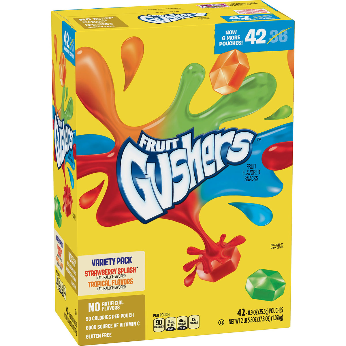 Betty Crocker Fruit Gushers box for quick, fruity snacking.