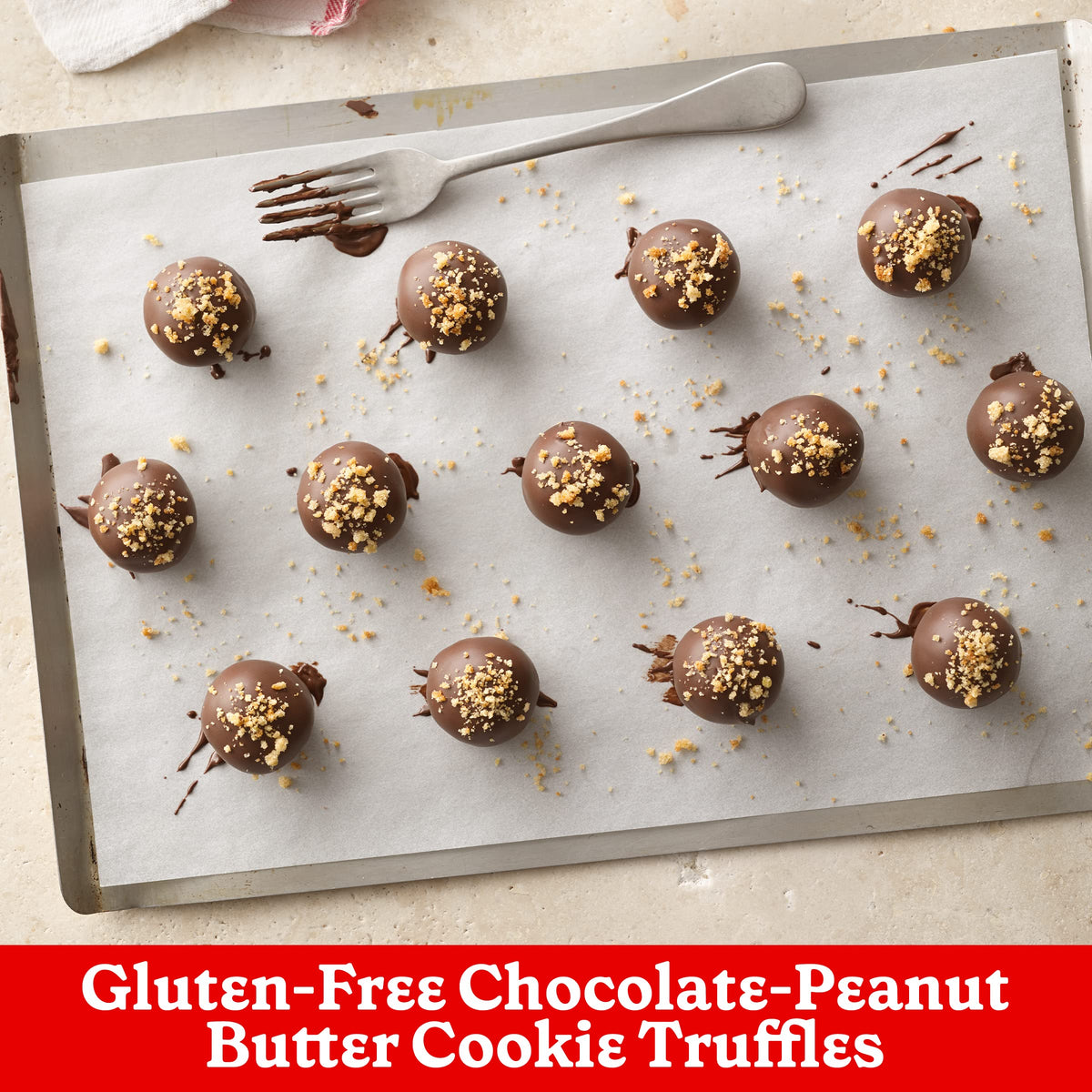 Betty Crocker gluten-free cookie mix packaging on shelf.