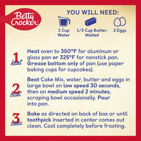 Betty Crocker gluten-free Devil's Food Cake batter baking in oven; indulgent aroma awaiting.