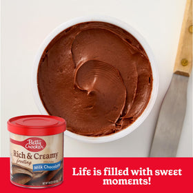 Betty Crocker gluten free frosting on pantry shelf ready for baking