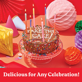 Betty Crocker milk chocolate frosting spread over cupcakes for quick dessert