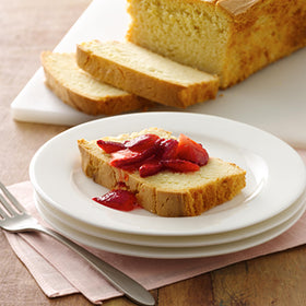 Betty Crocker Pound Cake Mix bowl and mixer setup for quick, convenient baking.